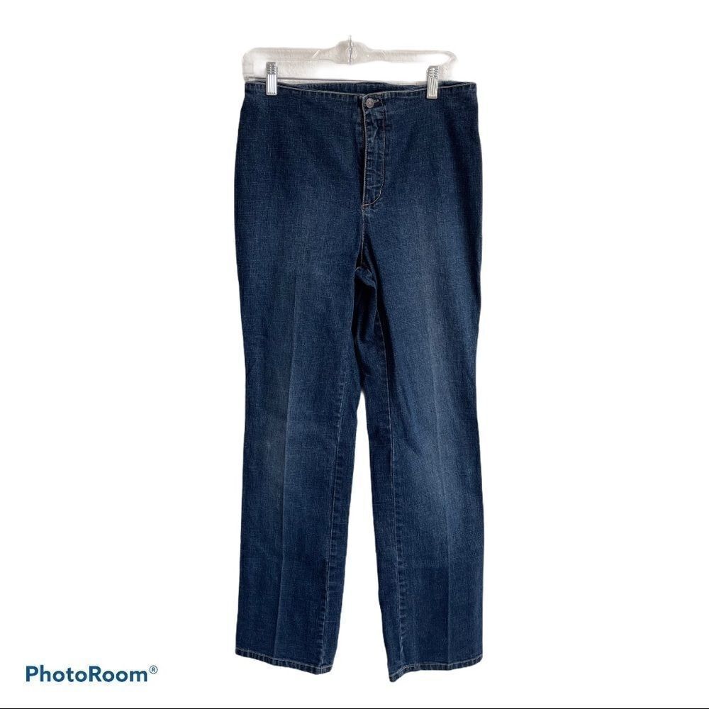 ‎A.M.I. High Waisted Denim Jeans W/Silver Buttons